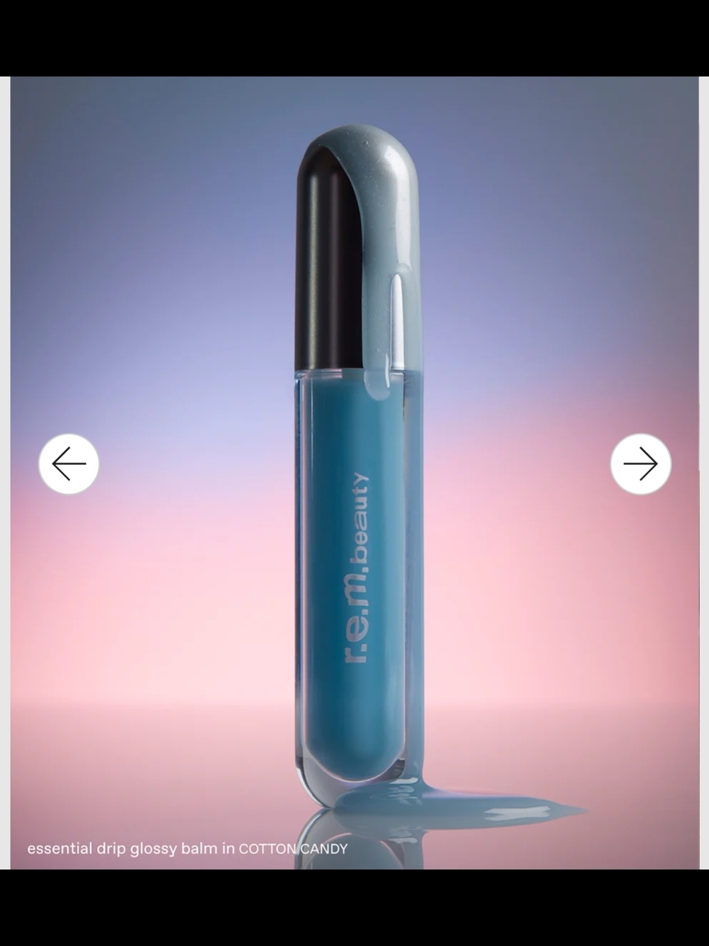r.e.m. beauty Essential Drip Glossy Balm - Blue